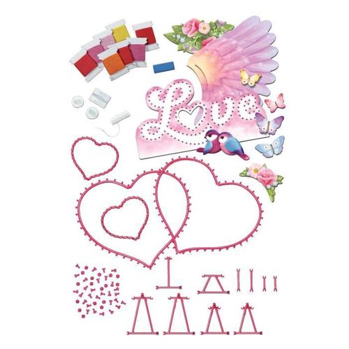 String It Maxi: 3d Coeur - - Coffret Complet En Fil Tendu - Loisir Créatif Enfant Diy - 2 Modeles