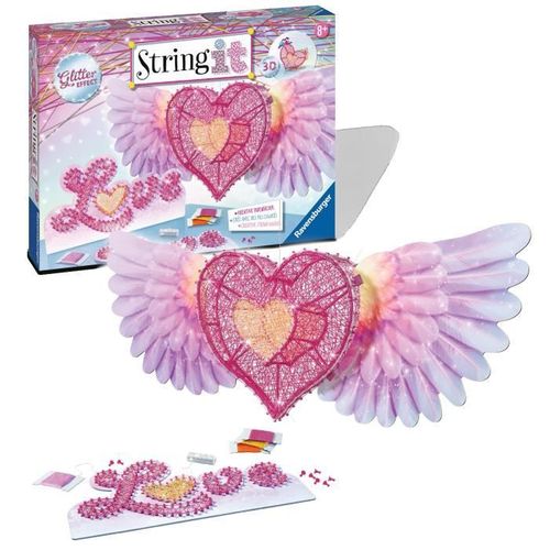 String It Maxi: 3d Coeur - - Coffret Complet En Fil Tendu - Loisir Créatif Enfant Diy - 2 Modeles