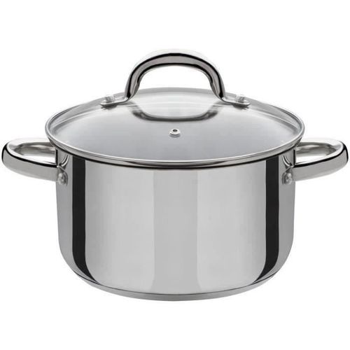 Batterie De Cuisine 10 Pièces - Montreal - Compatible Induction - Acier Inoxydable 18/10