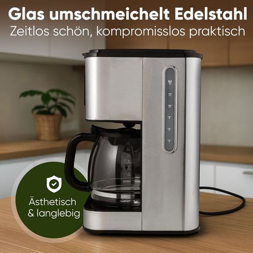Machine à Café 1,5l 900w Acier Inoxydable PC-ka1299-inox