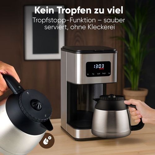 Machine à Café 1,2l 900w Acier Inoxydable PC-ka1300-inox