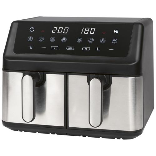 Friteuse à Air Chaud Air Fryer Double Panier 9l Inox PC-fr1296h-inox