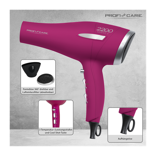 Sèche-cheveux Professionnel De 2200w  PC-ht 3045 Lilas