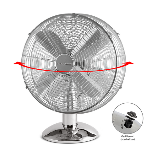 Ventilateur De Table Design Inox 30 Cm PC-vl 3063 M
