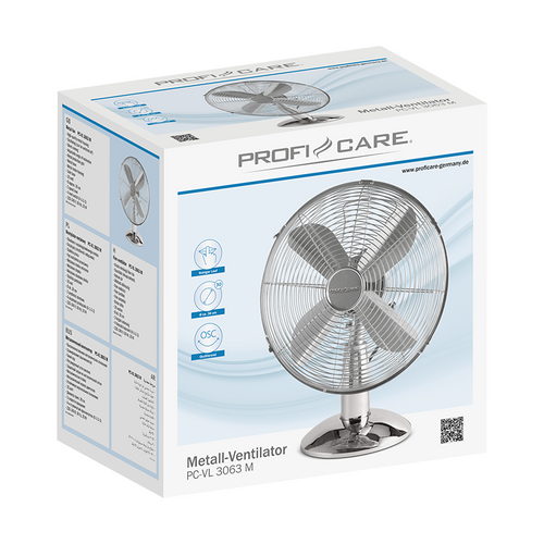 Ventilateur De Table Design Inox 30 Cm PC-vl 3063 M