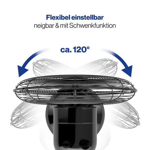 Ventilateur De Table Design Noir 30 Cm  PC-vl3063m-noir