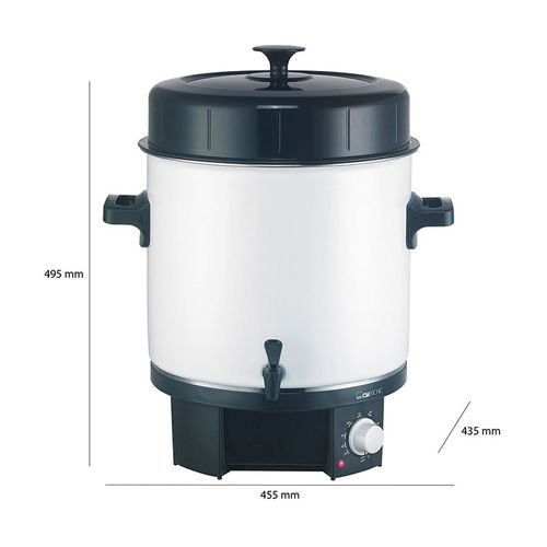 Stérilisateur à Bocaux 25l 1800w  Eka 3338 Blanc