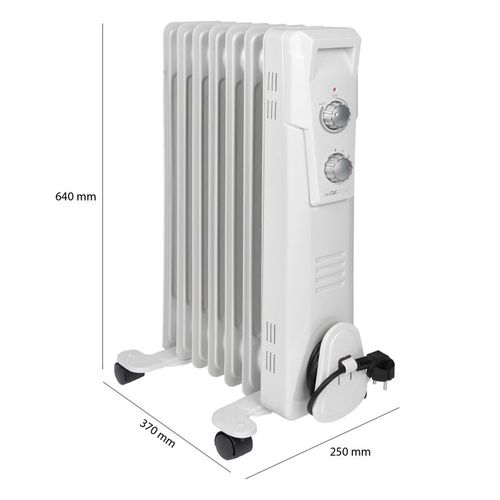 Radiateur Bain D'huile 7r 1500w Clatronic Ra3735-blanc