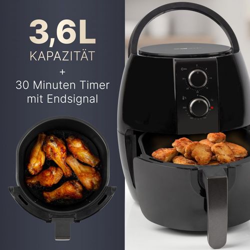 Friteuse Sans Huile à Air Chaud 3,6l  Fr3780h-noir
