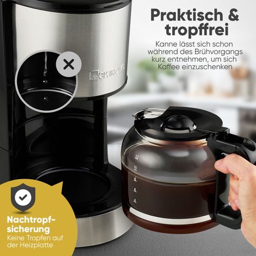 Machine à Café 1,5l 800w Inox Ka3808-inox