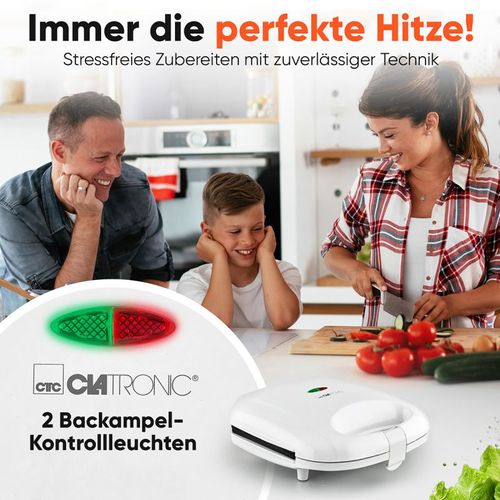 Appareil à Sandwich / Croque-monsieur Blanc  St3813-blanc