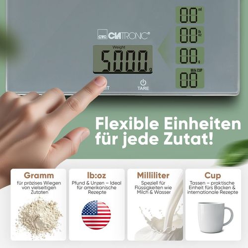 Balance De Cuisine En Verre Gris Kw3820-gris