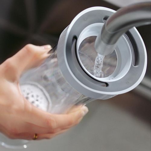 Bouteille Filtrante - Fill et Serve Gris - Capacité 1,3l - 1 Filtre Microdisc Inclus