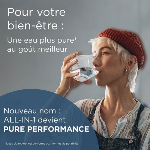 Carafe Filtrante - Style Bleu - Capacité 2,4l Dont 1,4l D'eau Filtrée - 3 Mois Maxtra Pro