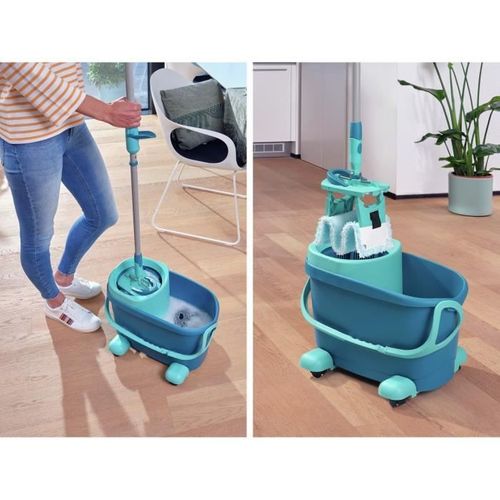 Set Balai Serpillère Seau Essoreur à Roulettes Clean Twist M Ergo Mobile 52121 - Nettoyeur Sol
