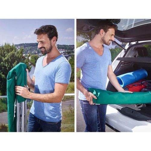 Séchoir Parapluie 140 Linopop-up 82500, Étendoir Intérieur Et Extérieur Avec 14m D'étendage, Trans