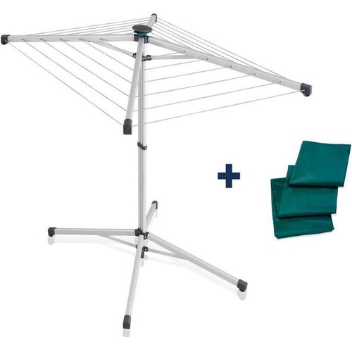 Séchoir Parapluie 140 Linopop-up 82500, Étendoir Intérieur Et Extérieur Avec 14m D'étendage, Trans