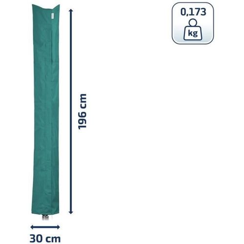 Housse De Protection Pour Séchoir Parapluie 85666, à Fermeture Éclair Pour Séchoir à Linge 30x200 Cm