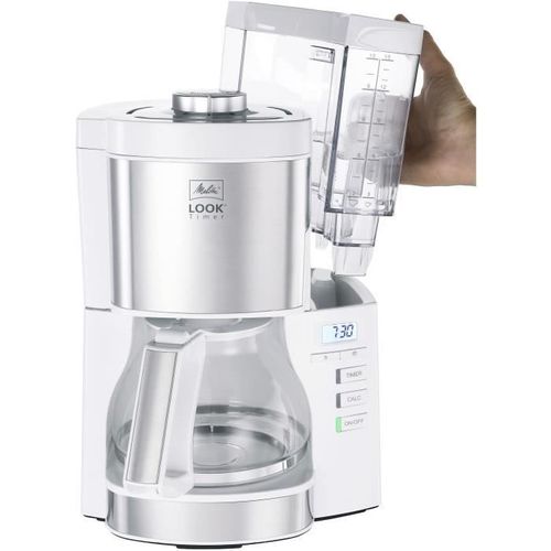 Cafetiere Filtre - Look V Timer 1025-07 - 1,25l - 10 Tasses - 1080 Watts