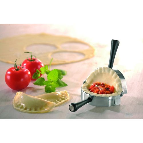 Moule À Raviolis Articulé Rond En Acier Inoxydable - Argent