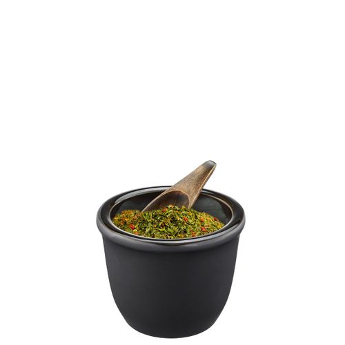 Boîte À Sel Et À épices  Noir En Céramique - Noir