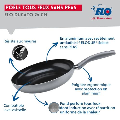 Poêle Tous Feux 24 Cm Sans Pfas Ducato