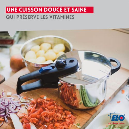 Autocuiseur Vapeur En Acier Inoxydable 18/10 22 Cm 3 à 6 Litres Praktika Plus Xl