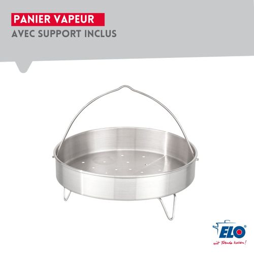 Autocuiseur Vapeur En Acier Inoxydable 18/10 22 Cm 3 à 6 Litres Praktika Plus Xl