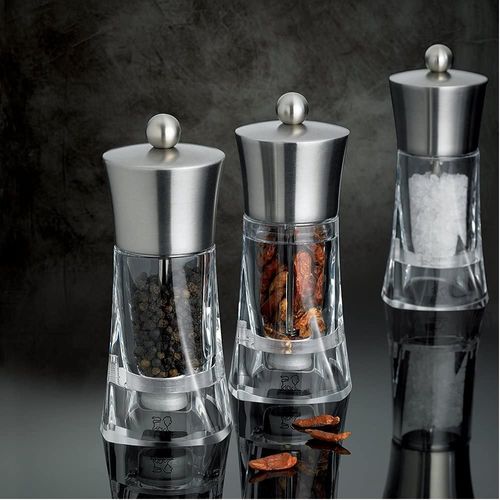 Moulin à Sel 14 Cm Acrylique Et Inox Ouessant En Acrylique