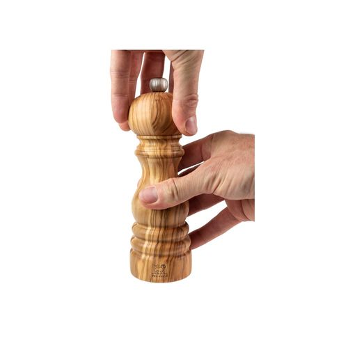 Moulin à Poivre 18 Cm En Bois D'olivier Paris En Bois