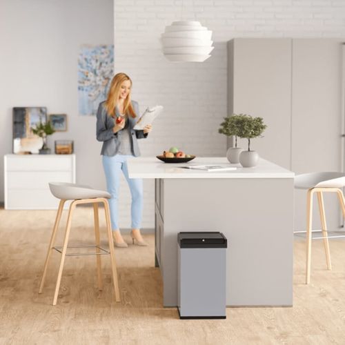 Poubelle Big-box Swing Taille L 35 L Argenté 0840-121