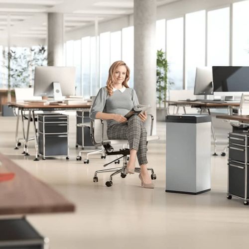 Poubelle Big-box Swing Taille XL 52 L Argenté 0860-221