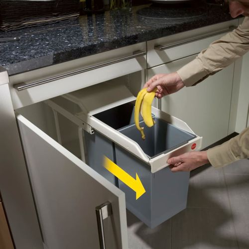 Poubelle De Placard Multi-box Duo Taille L 2x14 L Crème 3659-001