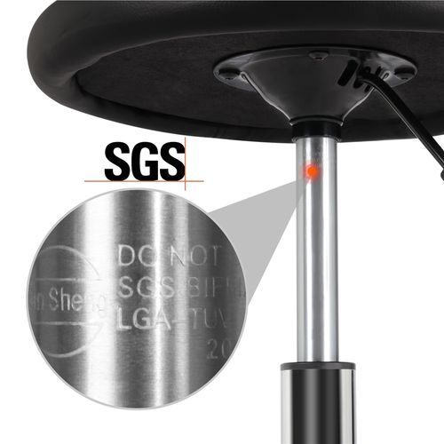Tabouret De Bar Pivotant En Similicuir Tabouret De Comptoir Moderne Réglable En Hauteur, Noir