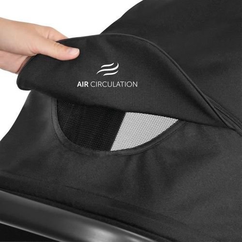 Poussette Tout Terrain - Rapid - 3 Roues - Pliage à 1 Main - Noir