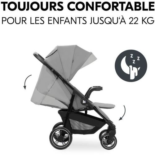 Poussette Compacte - Shop N Care - 4 Roues - Gris