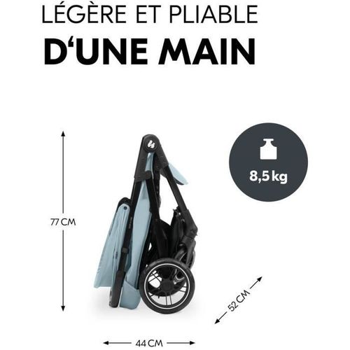 Poussette Compacte - Shop N Care - 4 Roues - Bleu