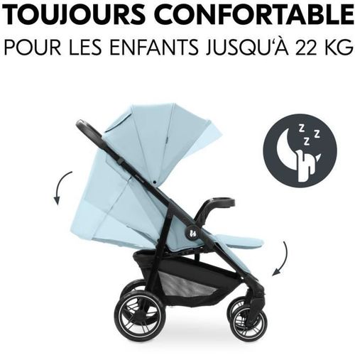 Poussette Compacte - Shop N Care - 4 Roues - Bleu