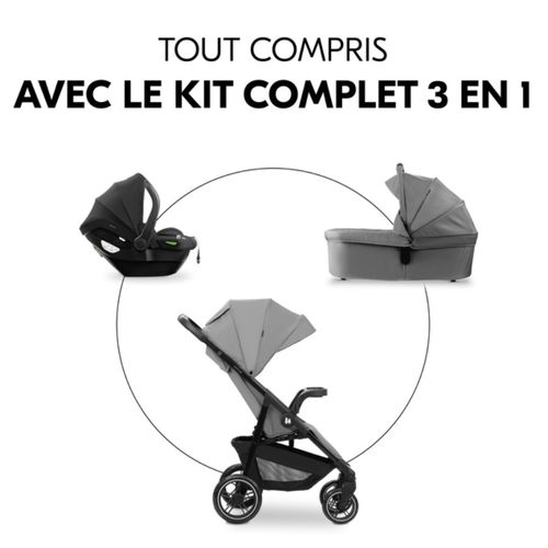 Poussette Ensemble Trio Shop N Care Gris