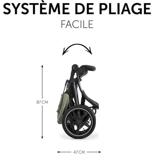 Poussette Tout Terrain - Runner 2 - 3 Roues - Pliage à 1 Main - Mickey