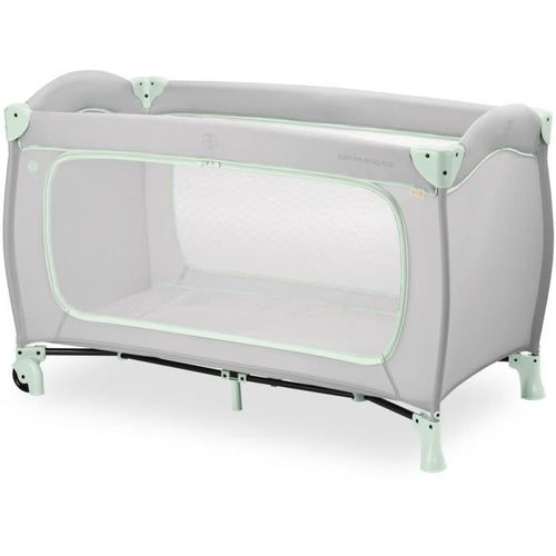Lit De Voyage Sleep N Play Go Plus - 60x120 Cm - Des La Naissance - Pliable - Roulettes - Dusty Mint