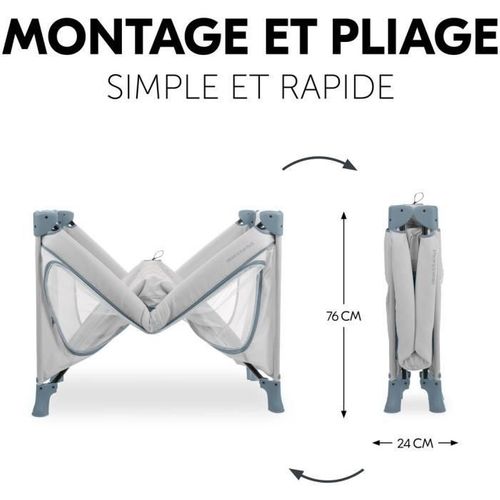 Lit De Voyage - Dream N Play Plus - 60 X 120 Cm - Dès La Naissance - Pliable - Dusty Mint