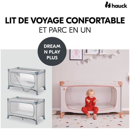 Lit De Voyage - Dream N Play Plus - 60 X 120 Cm - Dès La Naissance - Pliable - Dusty Mint