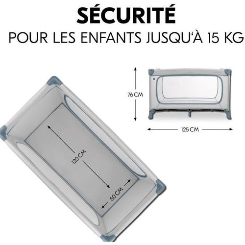 Lit De Voyage - Dream N Play Plus - 60 X 120 Cm - Dès La Naissance - Pliable - Dusty Mint