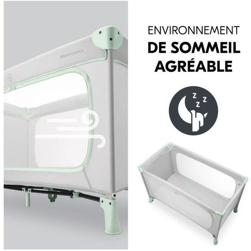 Lit De Voyage - Dream N Play Plus - 60 X 120 Cm - Des La Naissance - Pliable - Dusty Bleu