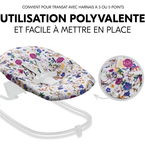 Housse De Siège Bébé En Coton Floral Beige - Confort Et Protection