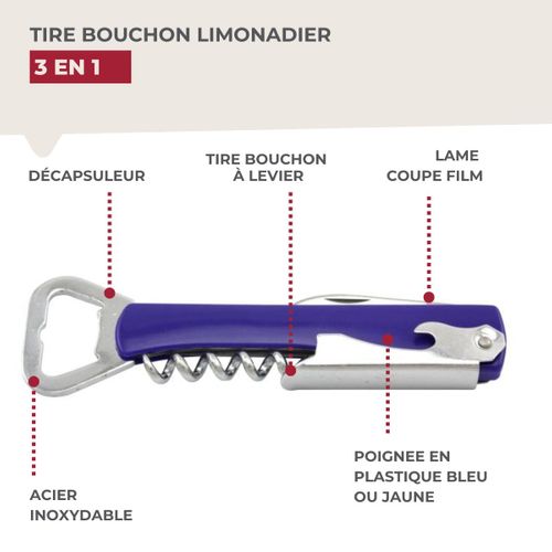 Tire-bouchon Limonadier Coloré Fackelmann Bar Concept