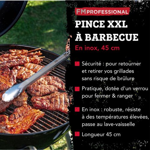 Pince à Barbecue Professionnelle 45 Cm Fm Professional