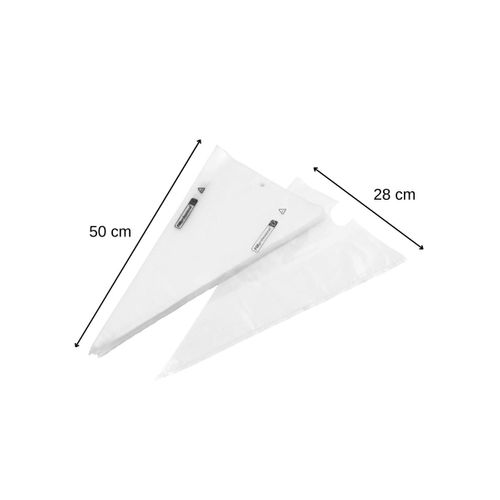 Lot De 100 Poches à Douille Jetables 50 Cm Fm Professional