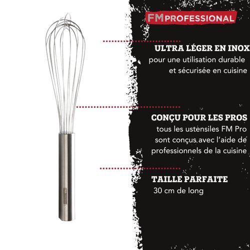 Fouet De Cuisine Et Pâtisserie En Inox 30 Cm Fm Professional